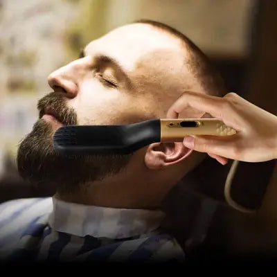 Peigne Chauffant - HotCombStraightener™ - Doré