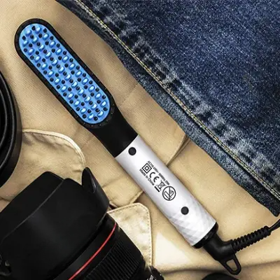 Peigne Chauffant - HotCombStraightener™ - Blanc